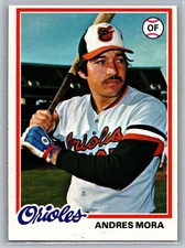 1978 Topps Andres Mora Baltimore Orioles #517 EX Vintage Stock