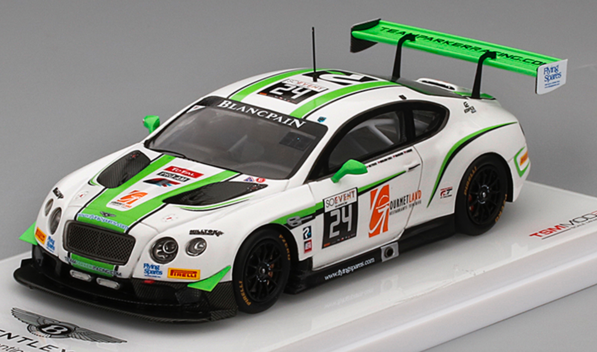 ミニカー TSM 1/43 Bentley Continental GTC 1/43 True Scale TSM Bentley Continental GT3 #24 24 H of Sap 2016