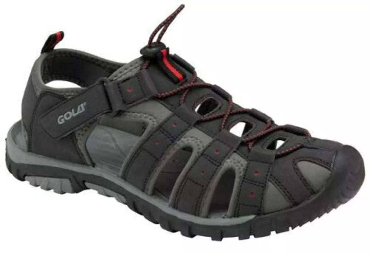 Mens Gola Walking Sandals Sports Outdoor Trekking Hiking Shoes Shingle3 Black
