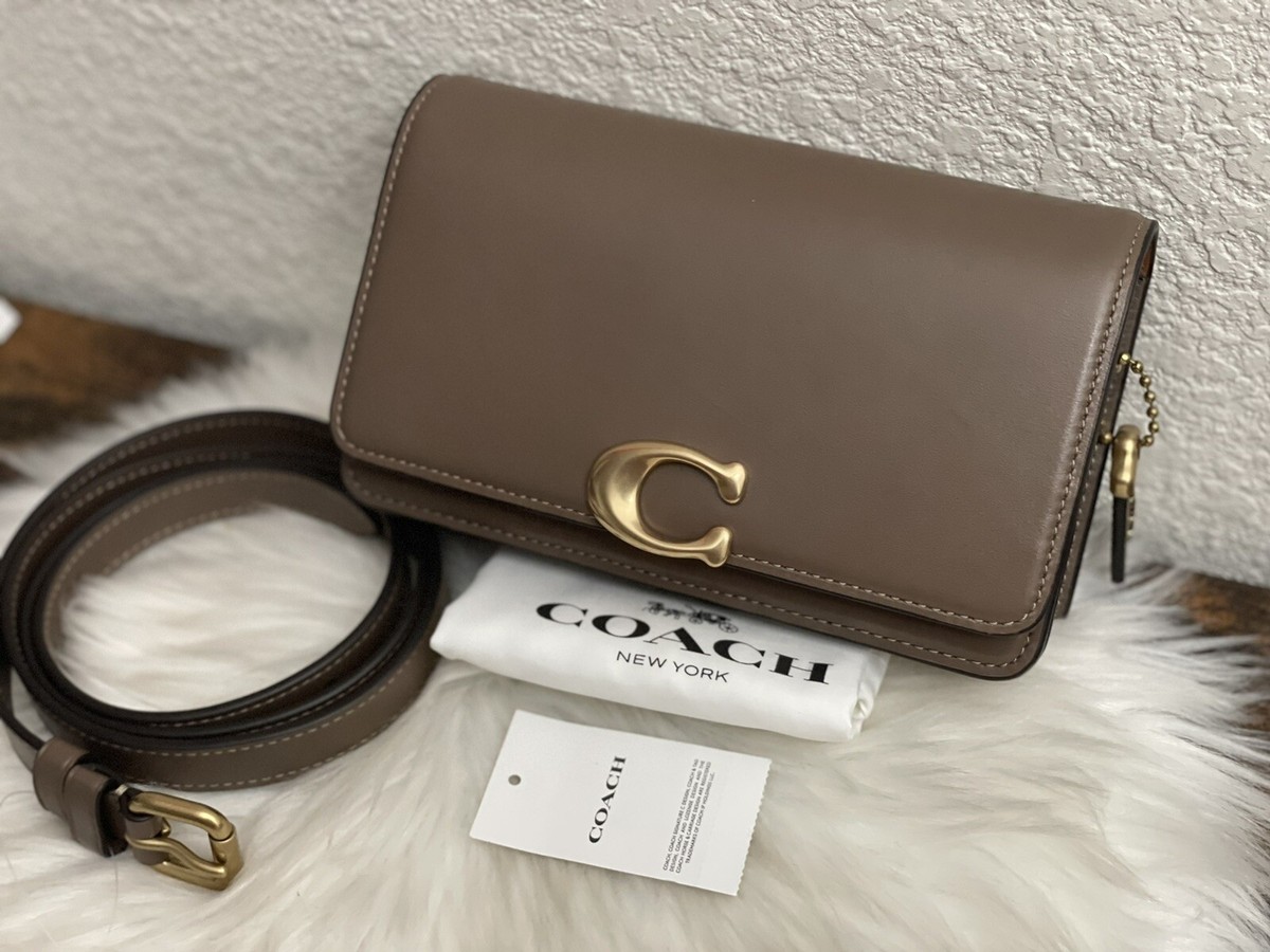 COACH NWT CJ826 Luxe Refined Bandit Belt Bag DARK STONE