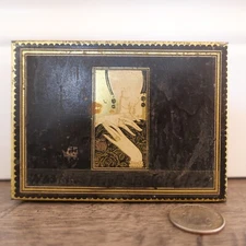 Vintage Art Deco Metal Cutex Five Minute Set Advertising Tin Litho Box Manicure