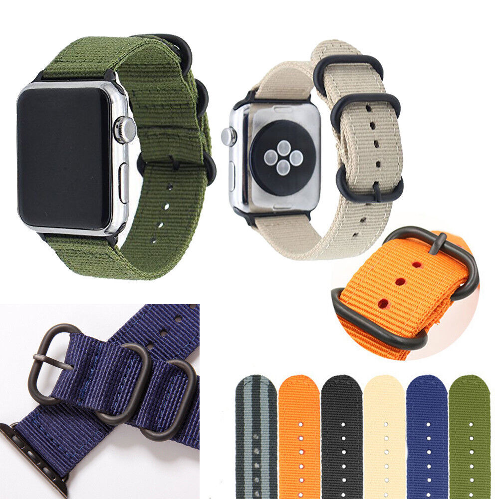 Nylon Sport Band Strap for Apple Watch 9 8 7 6 5 4 SE Ultra 2 40/44/41/45/49mm