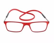 Click Adjustable Magnetic Front Connect New Reading Eyeglasses Full Rim Glasse