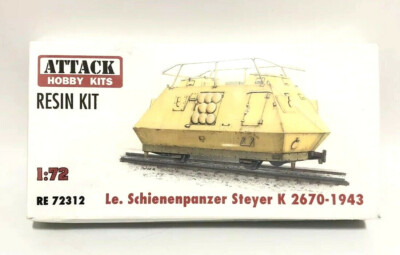 Attack Hobby Kits RESIN 1/72 German Train Le Schienenpanzer Steyer K2670-1943