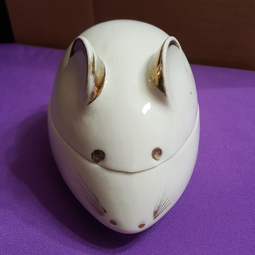 Toscany Collection Japan Porcelain Gold Accent Mouse Jewelry Trinket Candy Dish - Imagen 2 de 17