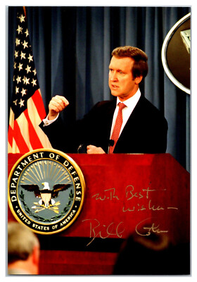 William S. Cohen Secretary of Defense Hand Signed 4x6 Photo TC46-6640