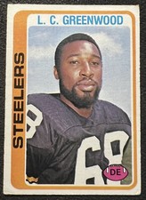 1978 TOPPS L C GREENWOOD (STEELERS) #145 VG