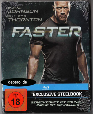 ''FASTER'' - Dwayne Johnson - Action Thriller Cult - ltd  BLU RAY STEELBOOK rare