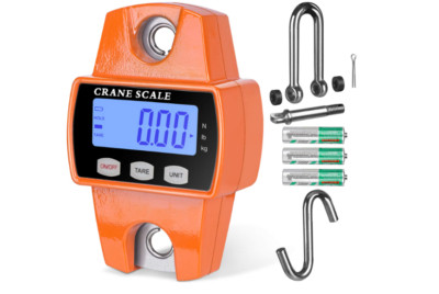 RoMech 660lb Digital Hanging Scale with Cast Aluminum Case, Handheld 300Kg Mi...