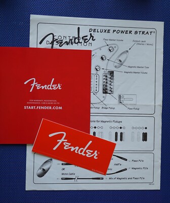 :Fender HSS  Deluxe Power Strat Control Description and Fender RED ACCESSORY