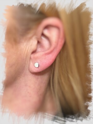 Silberohrstecker - Ohrschmuck - Dot - Ohrstecker 6 mm - Silber 925
