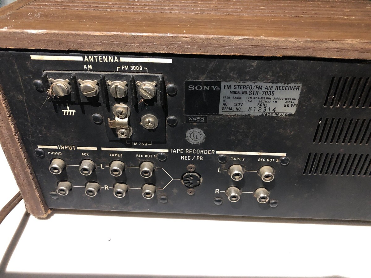 SONY STR-7035 Vintage FM/AM Stereo Receiver, Turns On | eBay