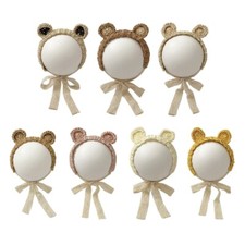 Lovely Bear Ear Baby Headband Sweet Infant Hairband Straw Weaving Hair Accessory