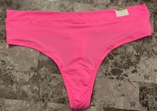 NWT CACIQUE LANE BRYANT 22/24 PINK SMOOTH NO SHOW COMFORT BLISS THONG PANTIES