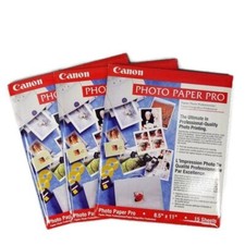 Canon Photo Paper Pro High Gloss Heavy Weight 45 8.5" x 11" Sheets Total NEW
