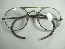 Antique Bausch and Lomb Round Spectacles Eyeglasses With Ear Hooks