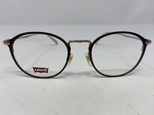 Levi  s LV5001 E28 50-20-145 Brown Matte Metal Full Rim Eyeglasses Frame PM14