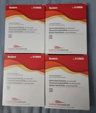 4 Boxes Of Hollister Woundcare Restore Hydrocolloid Dressing REF 519956 