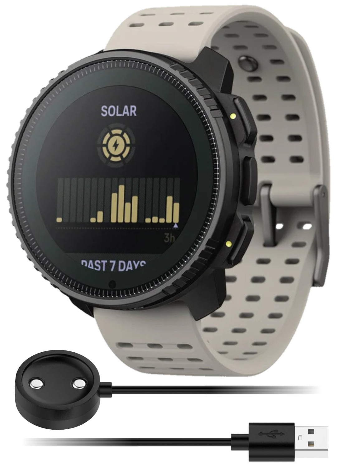 SUUNTO Vertical Adventure GPS Solar Steel Watch Sand Offline Map