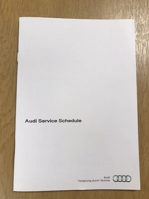 AUDI SERVICE BOOK ORIGINALE NUOVO DI ZECCA NON DUPLICATO COPERTINE A4 Q3 TT TTS 2011-2020