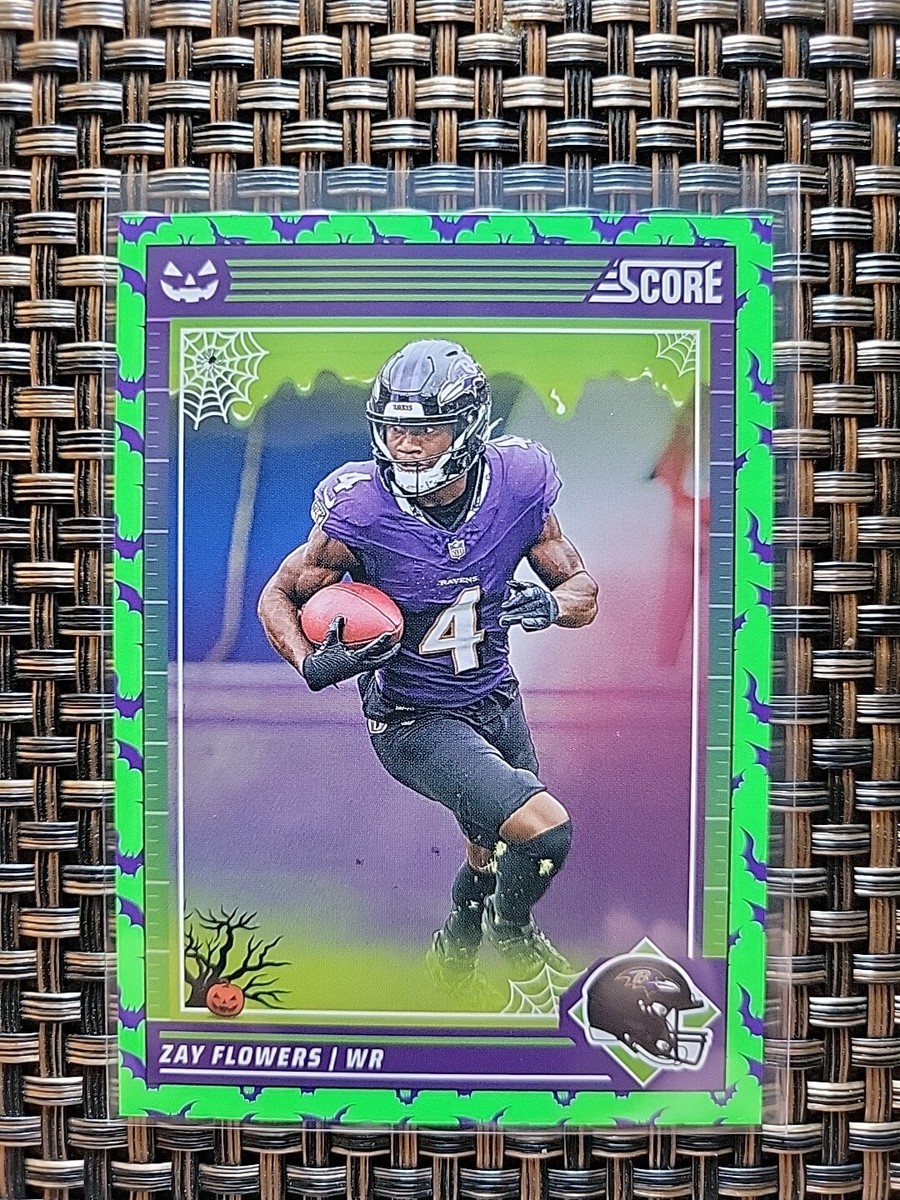 ZAY FLOWERS 2024 Panini Score A Treat #23 Green Bats - Baltimore