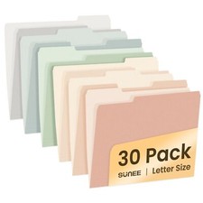 File Folders 30 Pack Manilla Folders 8.5 x 11 Colored File Folders Home Offic...