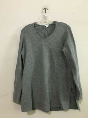 J. Jill Petite Size MP Cotton Gray V 
