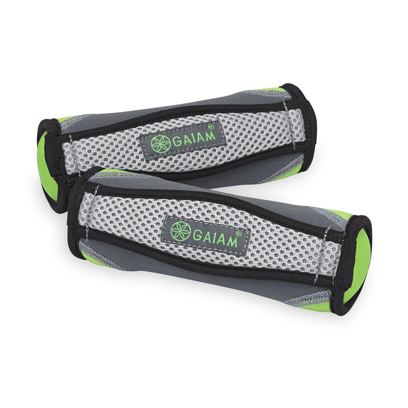Gaiam Hand Weights for Women & Men Soft Dumbbell Walking Hand Weight Sets wit...