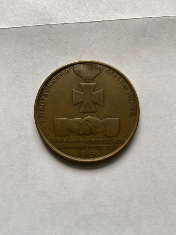 1915 Germany Charity Fund Piece/Medal