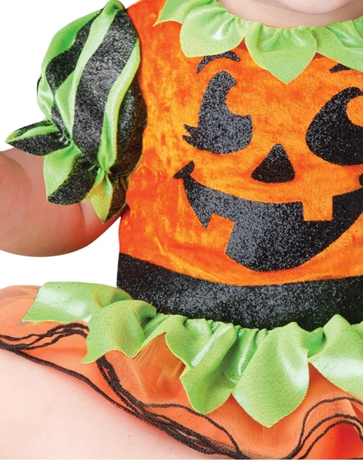 Disfraz Parche Calabaza Bebé Niña 18 a 24 Meses Foto 3 de 4