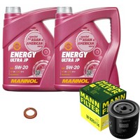 Mann Inspektionspaket 10L Mannol Energy 5W-20 FüR Nissan Pick-Up 2.4 4WD