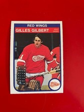 1982-83 O-Pee-Chee set break OPC #84 Gilles Gilbert - Detroit Red Wings NRMT