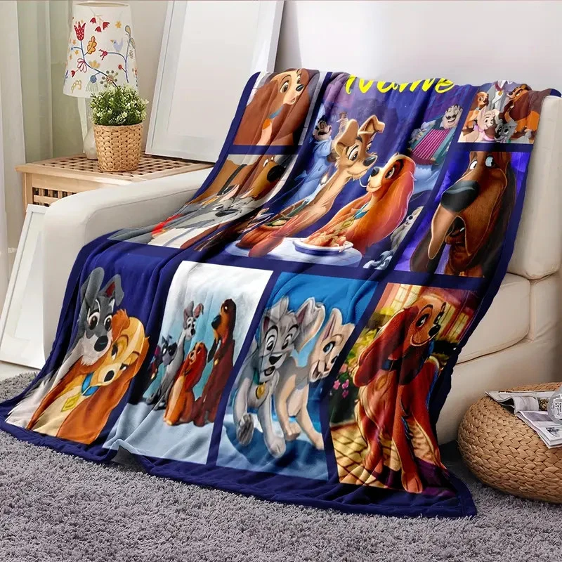 Custom Name Lady and the Tramp Fleece Blanket