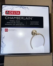 Delta Chamberlain Bath Towel Ring Champagne Bronze CML46-CZ, NEW