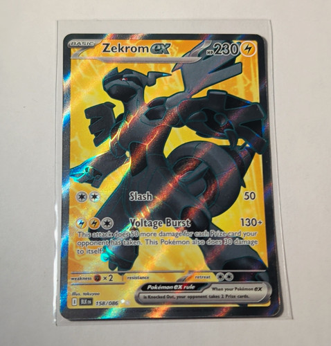 Zekrom ex 158/086 Holo UR EN Sv: Black Bolt 230 HP Pokémon TCG