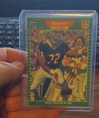 1989 Pro Set - William Perry #47 Rare error card print to early had pulled