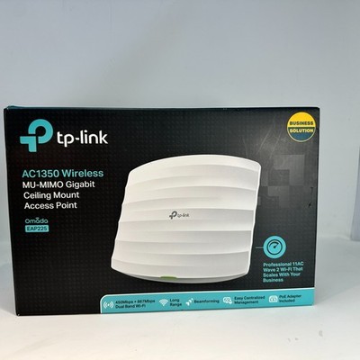 TP-Link EAP225 AC1350 Wireless MU-MIMO Gigabit Ceiling Mount Access Point