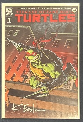 TMNT Ninja Turtles #1 Variant 1:50 IDW signed/ auto by Kevin Eastman NM W/COA