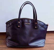 Mango Touch Schultertasche schwarz Kunstleder...