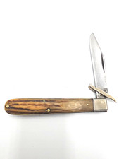Vintage Robeson Shur Edge USA Genuine Stag Swing Guard Cheetah Pocket Knife