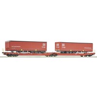 Roco 6600168 GüTerwagen DC Doppeltaschen-Gelenkwagen, Gattung Sdggmrs