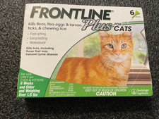 Frontline Plus for Cats and Kittens 6 Doses 100 Genuine U.S EPA Approve