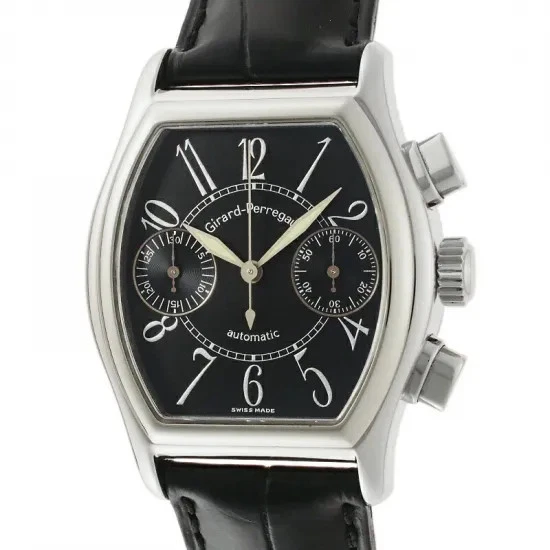 Girard Perregaux — Girard-Perregaux Chronograph 2750 46mm Stainless Steel Black Wristwatch #SU1094