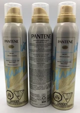 Pantene Dry Conditioner Mist Nourishing Waterless Anti Frizz Hydrating 3.9oz 3Pk