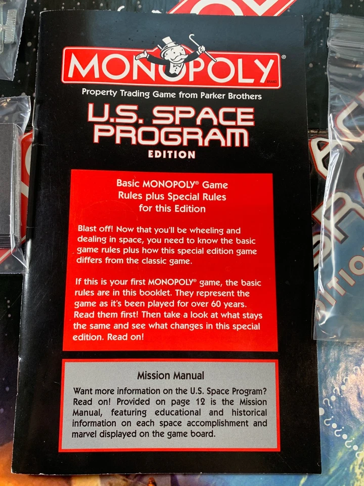 100% Complete Vintage 1998  Monopoly US Space Program Edition - Image 3 of 4