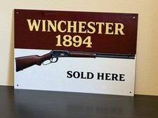 Winchester  Model Rifle 1894  Ammunition Vintage Style Metal Sign Advertising