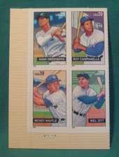 39c Baseball Sluggers-MNH Plate Block of 4-Scott# 4080-83-2006-Lower Left