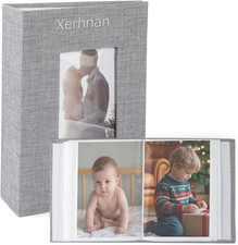 1 Pack Photo Album 4X6-50 Pockets Hold 100 Pictures - Memory for Wedding, Baby