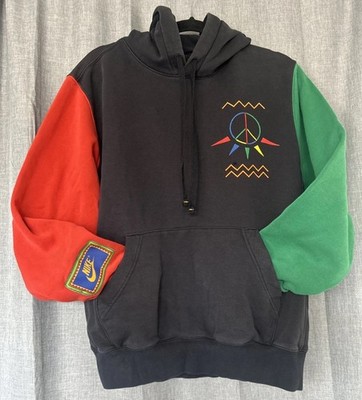 Nike Gel Playground Hoodie Air Raid Peace Urban Jungle Mens Small Outdoor Active