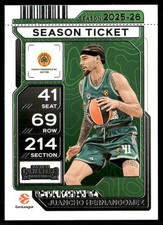 JUANCHO HERNANGOMEZ 2025-26 Panini Contenders EuroLeague Season Ticket #9